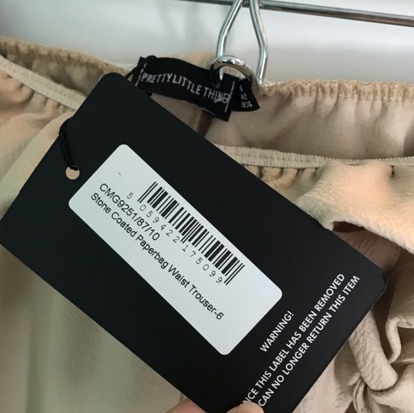 NWT PLT Stone Coated Paperbag Waist Trouser - Picture 7 of 9